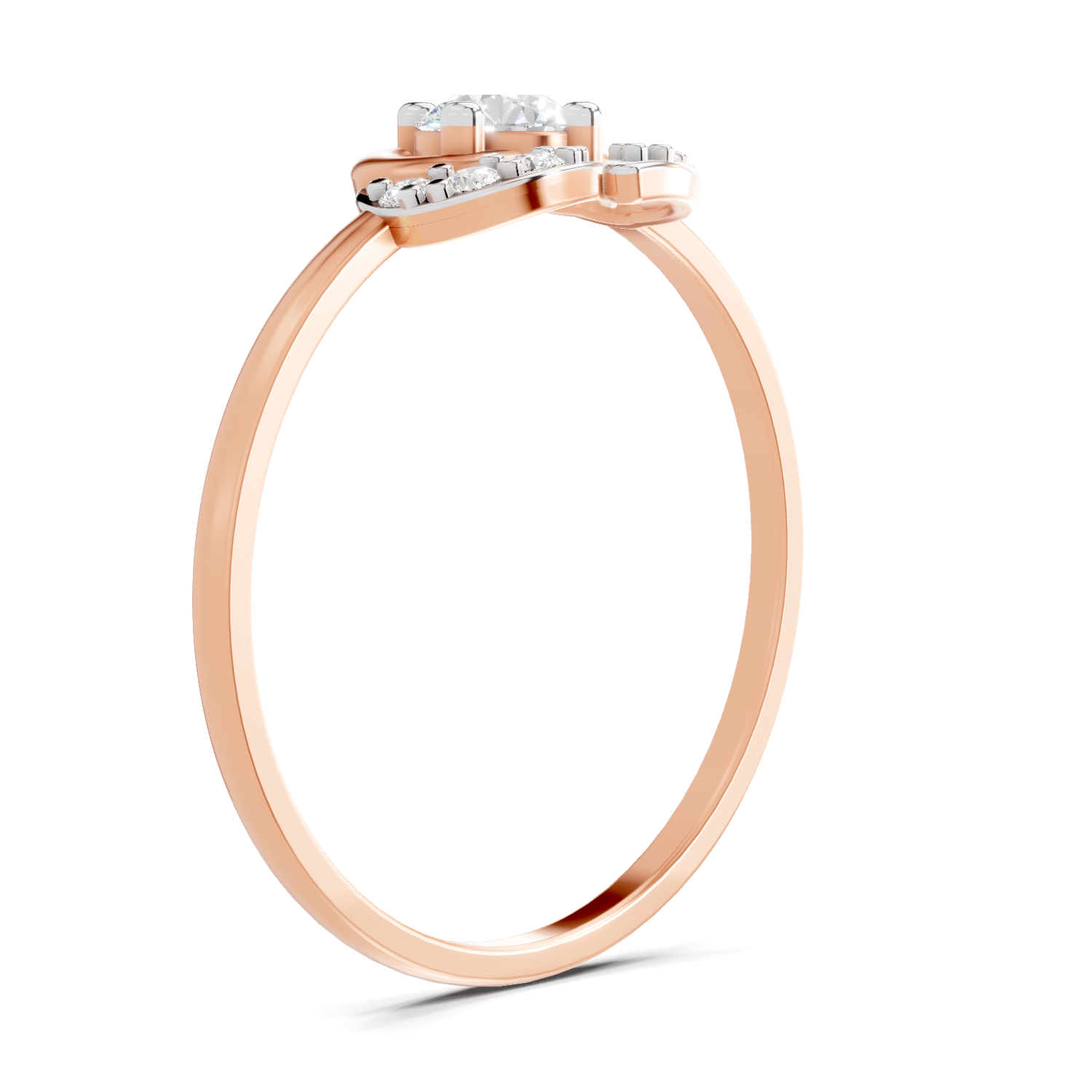 Sparkles Lab Grown Diamond 0.25 Blossom Ring| 14K Rose Gold