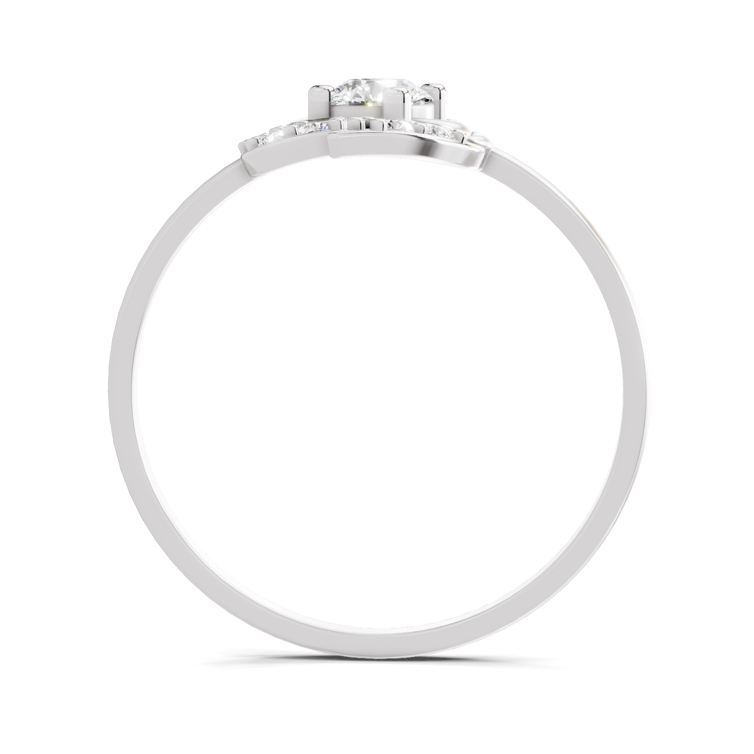 Sparkles Lab Grown Diamond 0.25 Blossom Ring| 14K White Gold