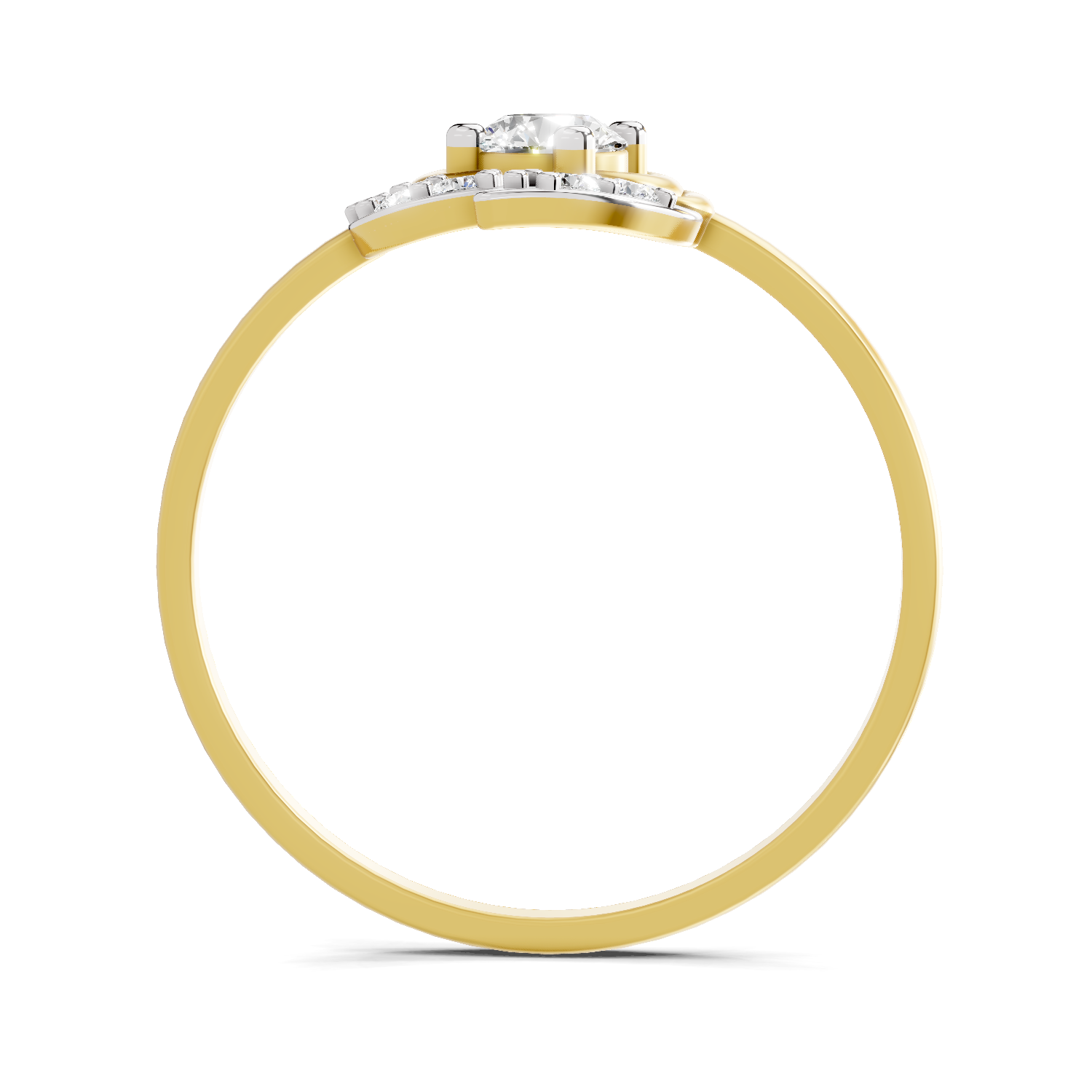 Sparkles Lab Grown Diamond 0.25 Blossom Ring| 14K Yellow Gold