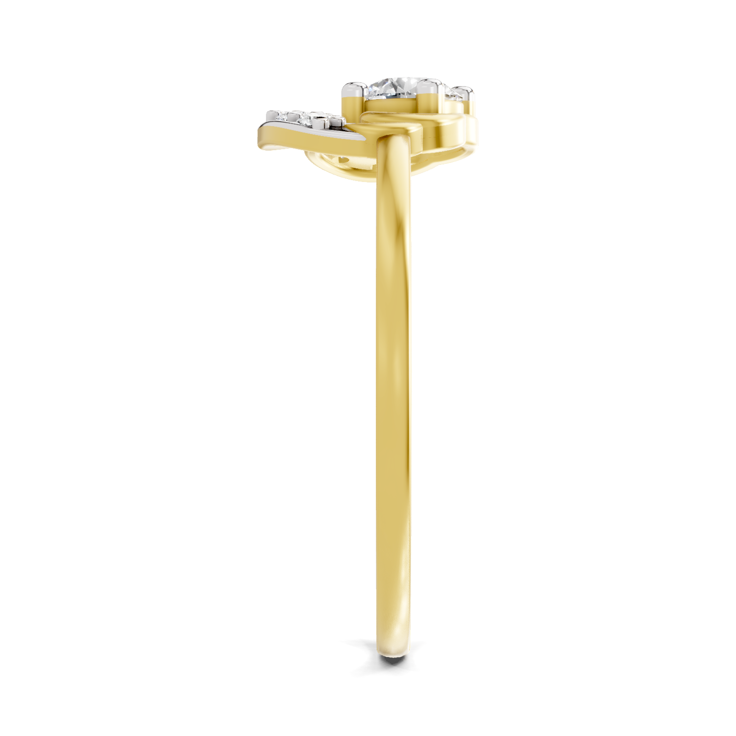 Sparkles Lab Grown Diamond 0.25 Blossom Ring| 14K Yellow Gold