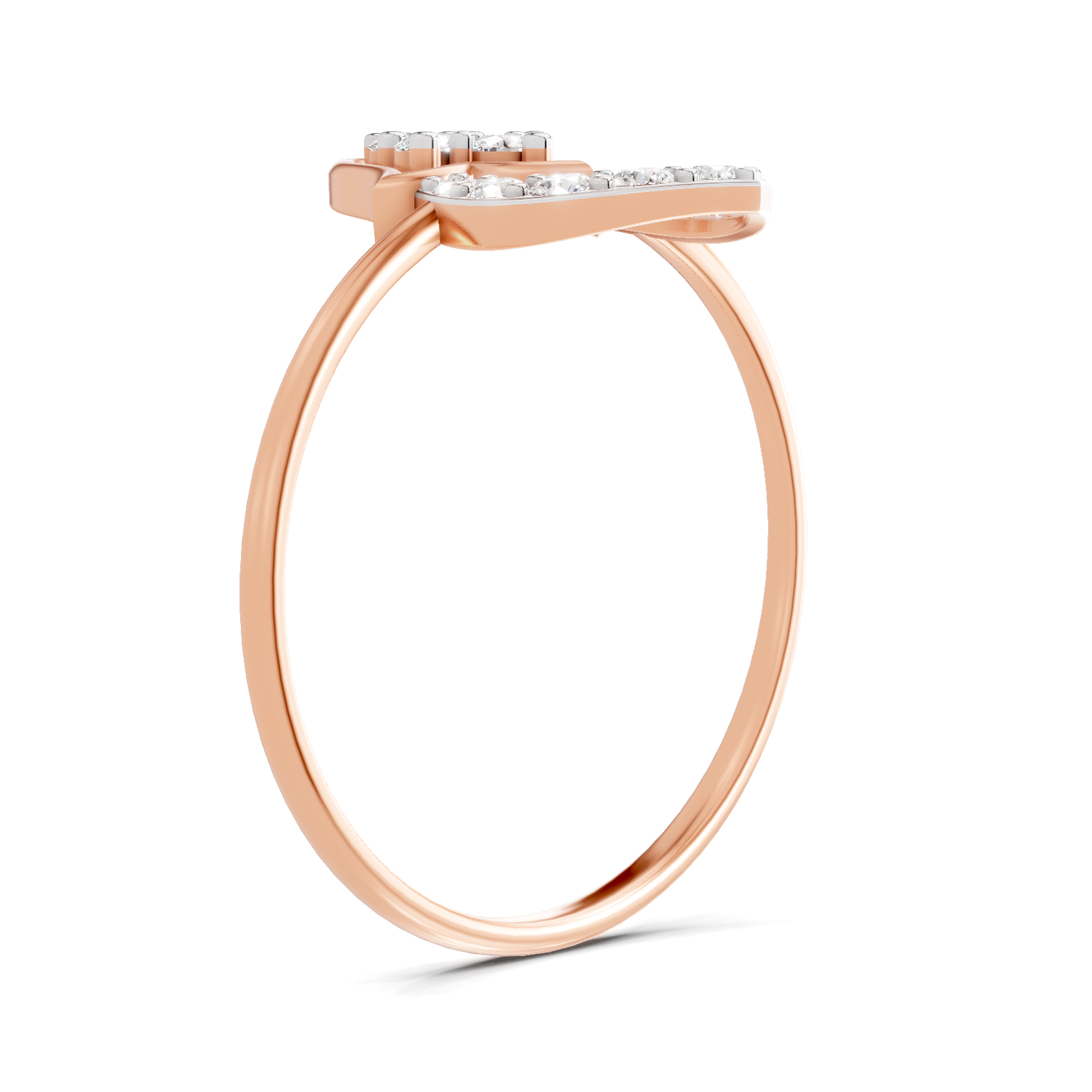 Sparkles Lab Grown Diamond 0.25 Carat Lotus Diamond Ring| 14K Rose Gold