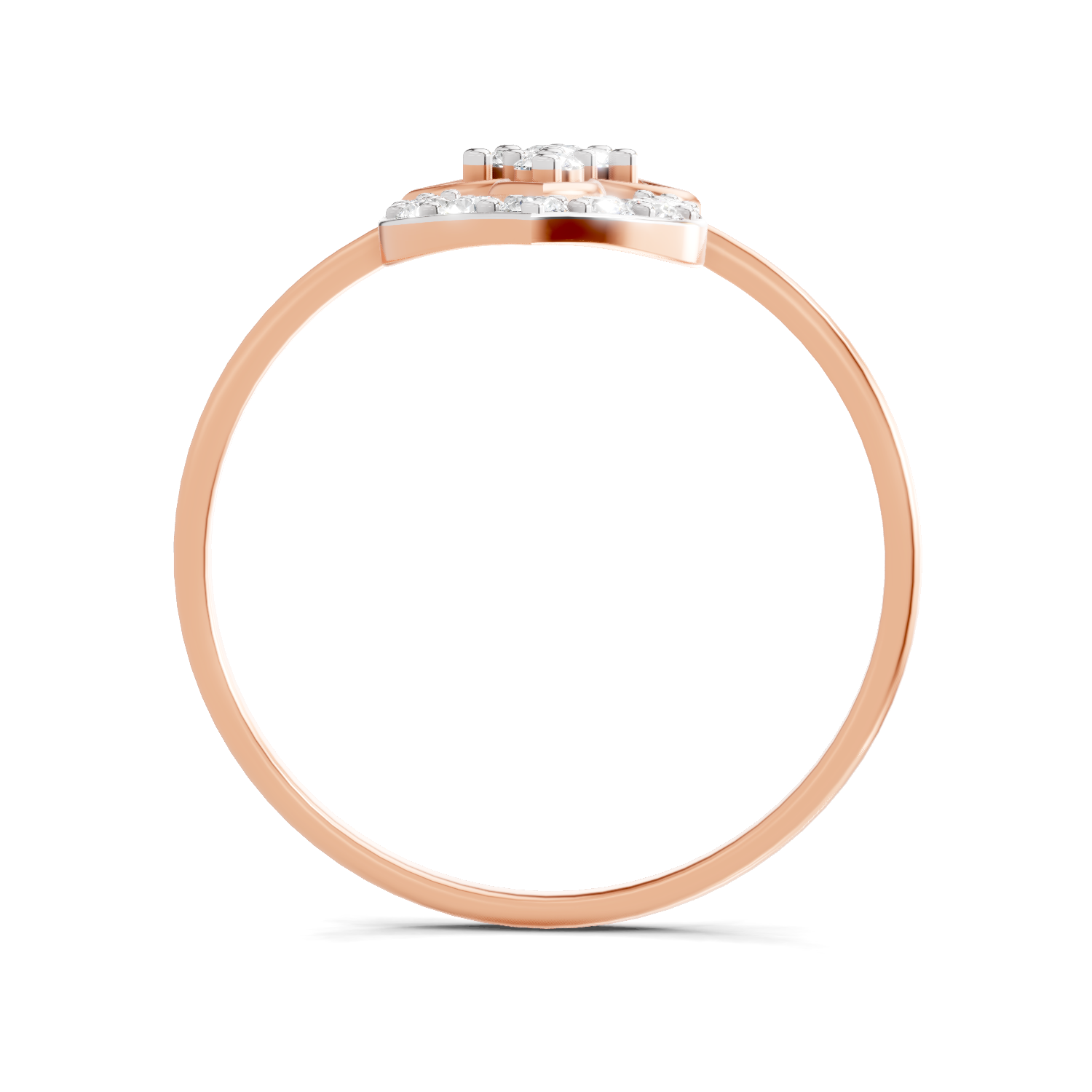Sparkles Lab Grown Diamond 0.25 Carat Lotus Diamond Ring| 14K Rose Gold