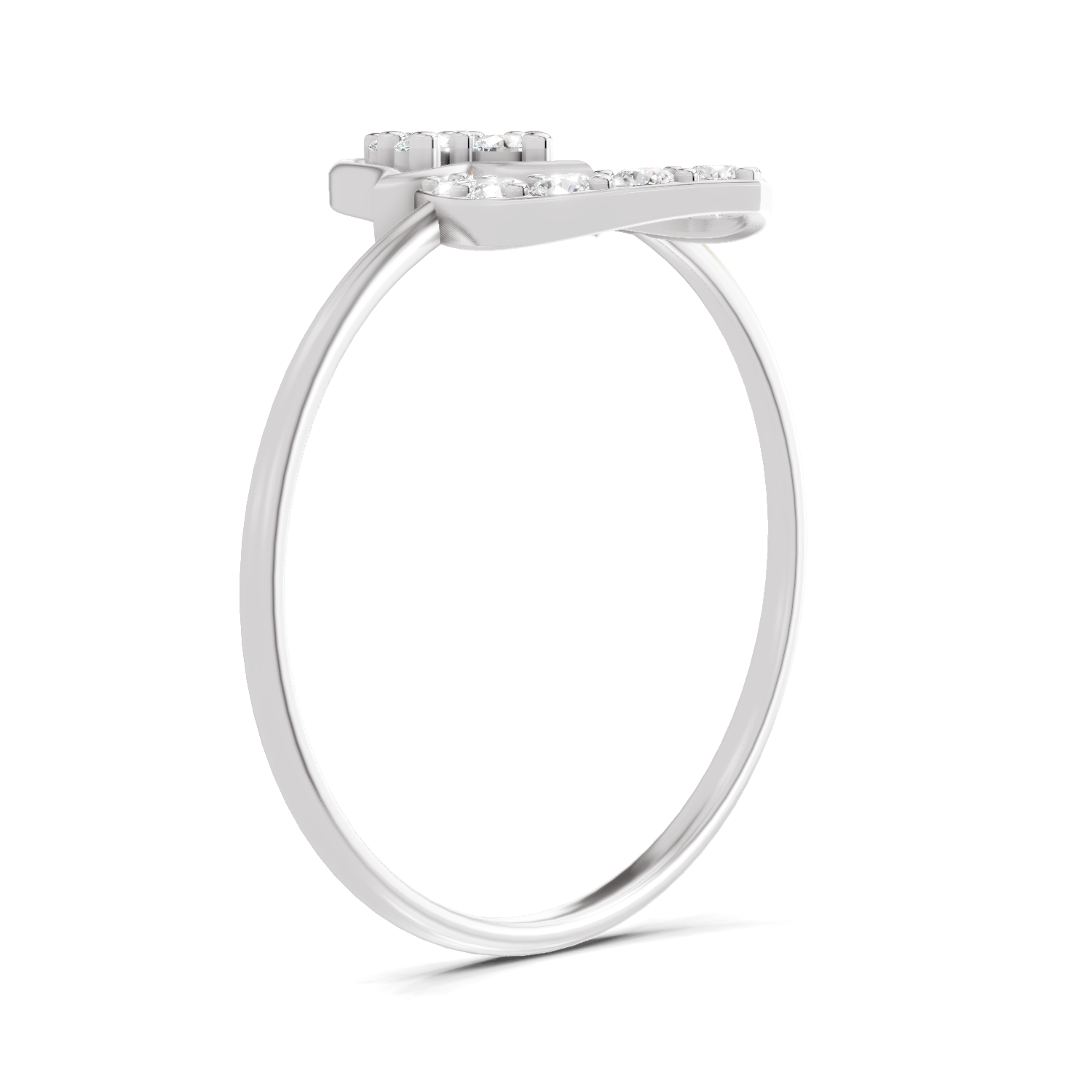 Sparkles Lab Grown Diamond 0.25 Carat Lotus Diamond Ring| 14K White Gold