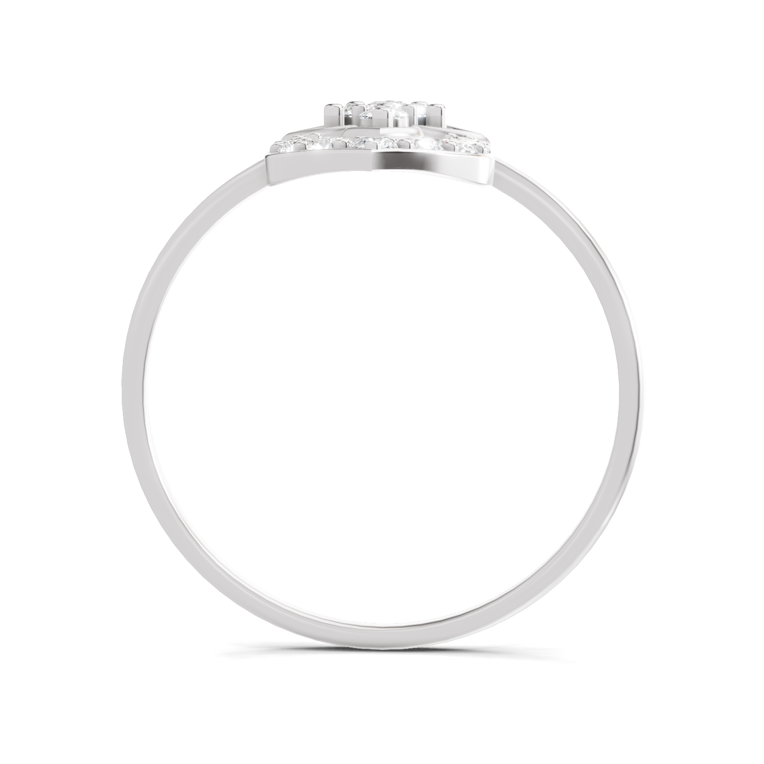 Sparkles Lab Grown Diamond 0.25 Carat Lotus Diamond Ring| 14K White Gold