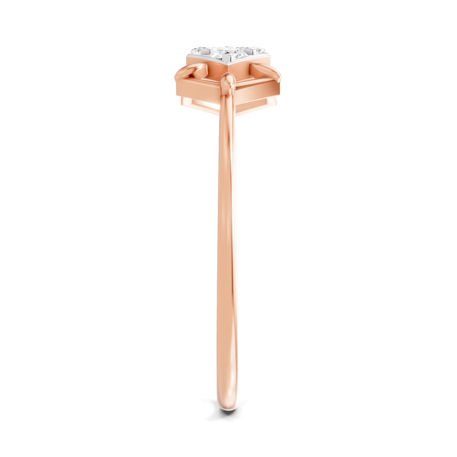 Sparkles Lab Grown Diamond 0.23 Carat Cluster Diamond Ring| 14K Rose Gold