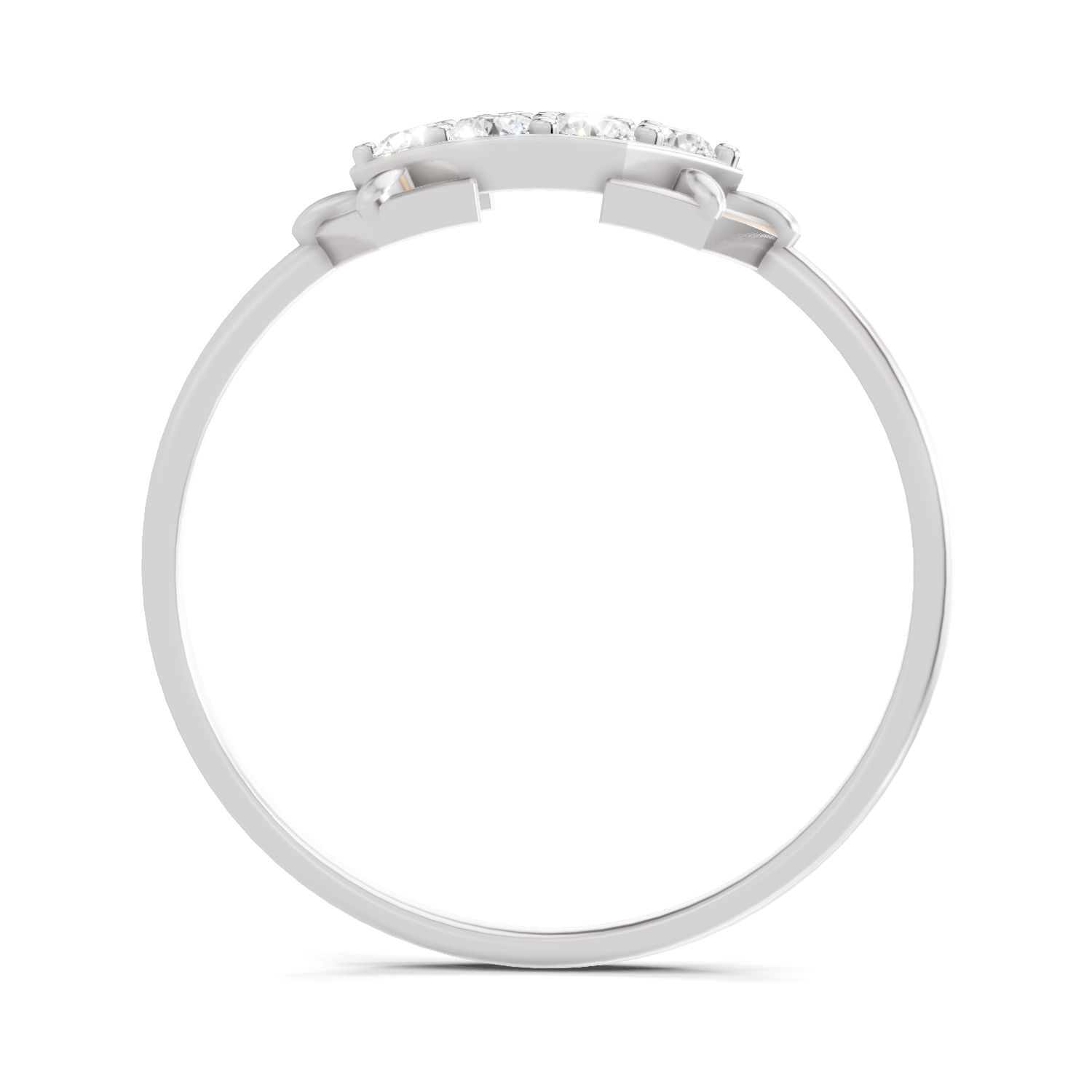 Sparkles Lab Grown Diamond 0.23 Carat Cluster Diamond Ring| 14K White Gold