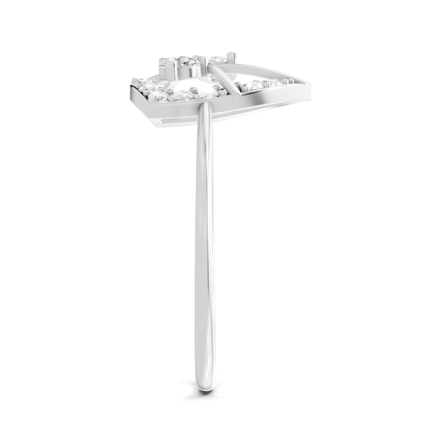 Sparkles Lab Grown Diamond 0.29 Carat Cluster Diamond Ring| 14K White Gold