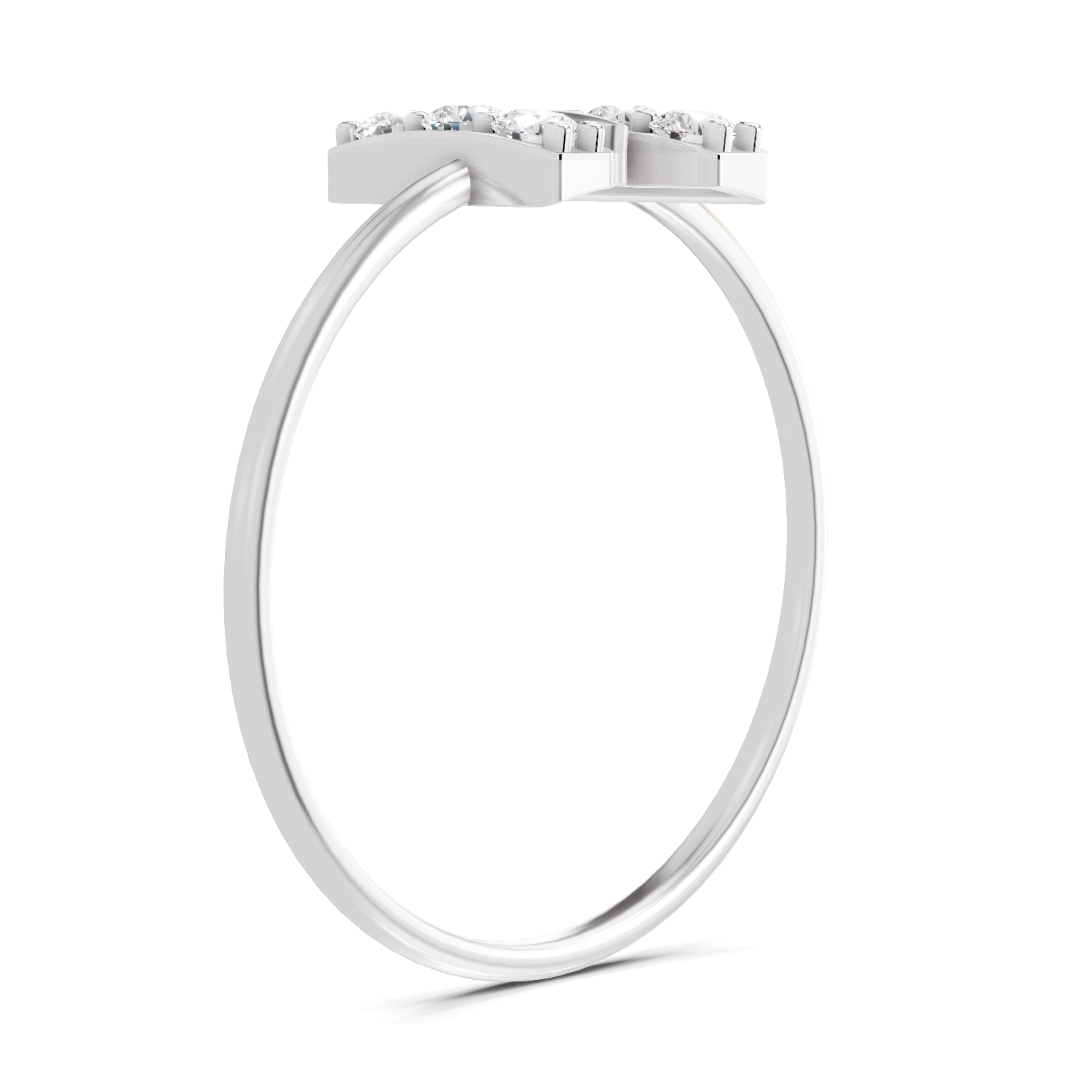 Sparkles Lab Grown Diamond 0.17 Carat Parallel Grace Ring| 14K White Gold