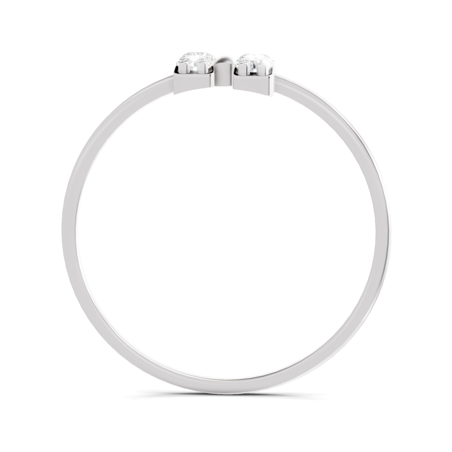 Sparkles Lab Grown Diamond 0.17 Carat Parallel Grace Ring| 14K White Gold