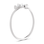Sparkles Lab Grown Diamond 0.31 Carat Floral Grace Ring| 14K White Gold