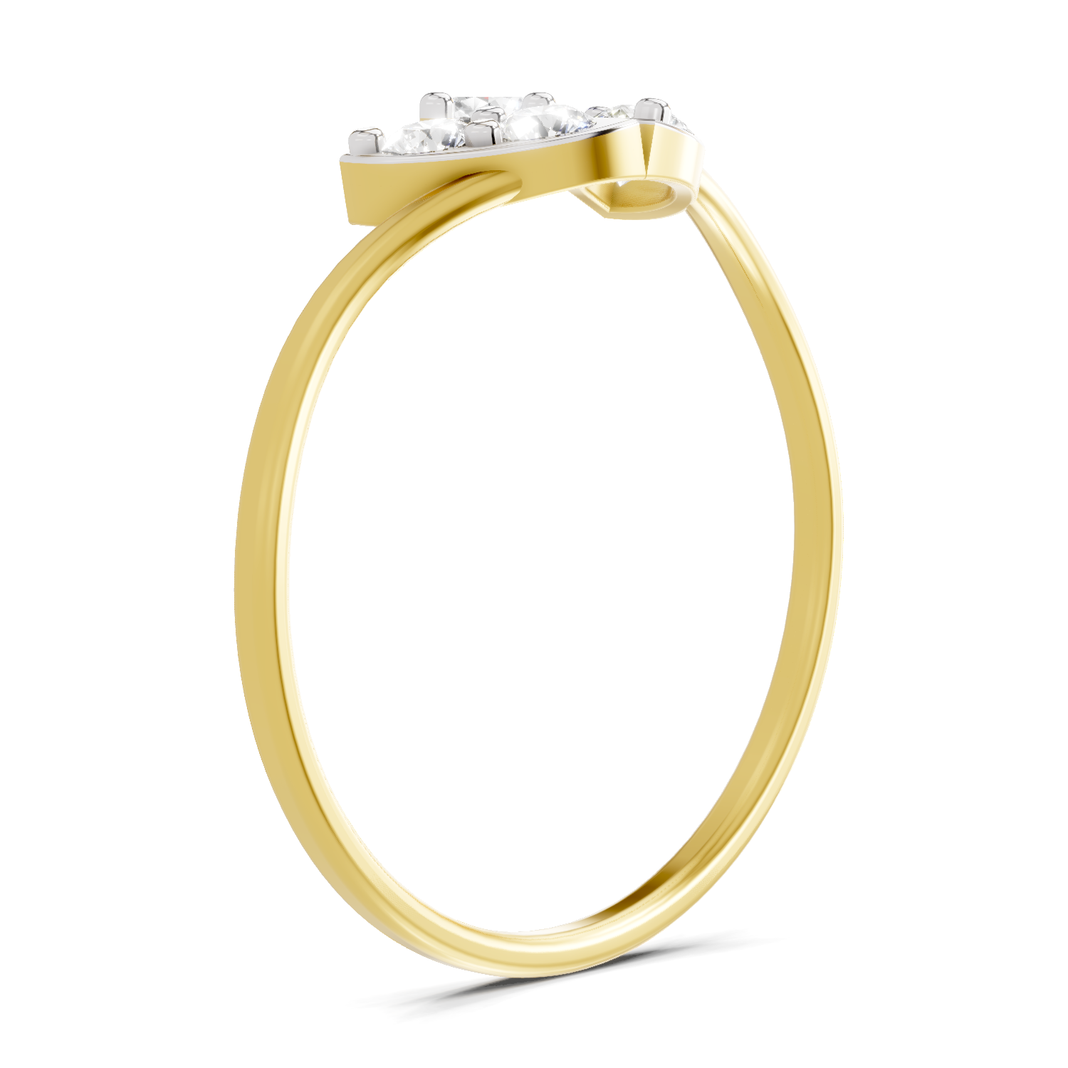 Sparkles Lab Grown Diamond 0.31 Carat Floral Grace Ring| 14K Yellow Gold