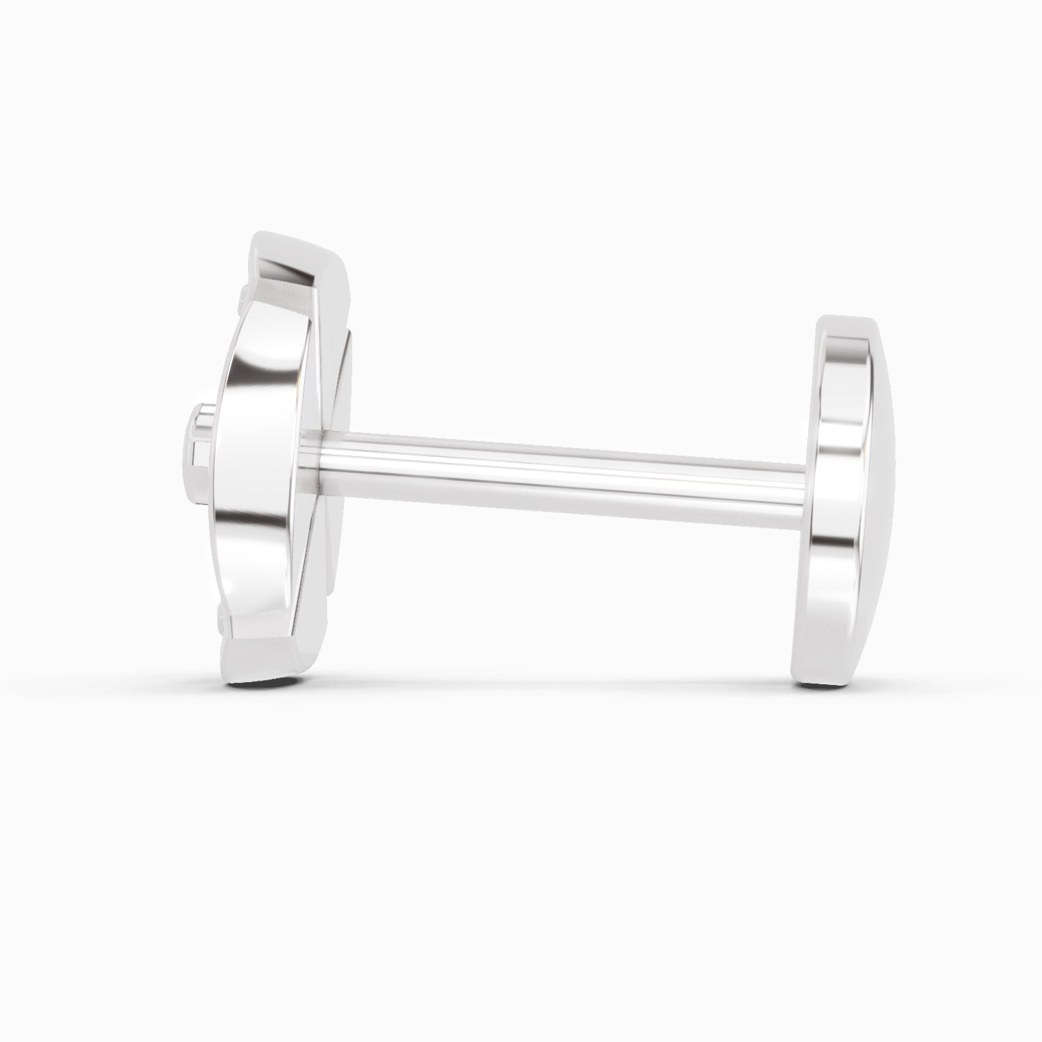 0.01 Carat Round Shape Shine Eternal Radiant Hexa-Bloom Diamond Nose Pin | 14K White Gold-Screw