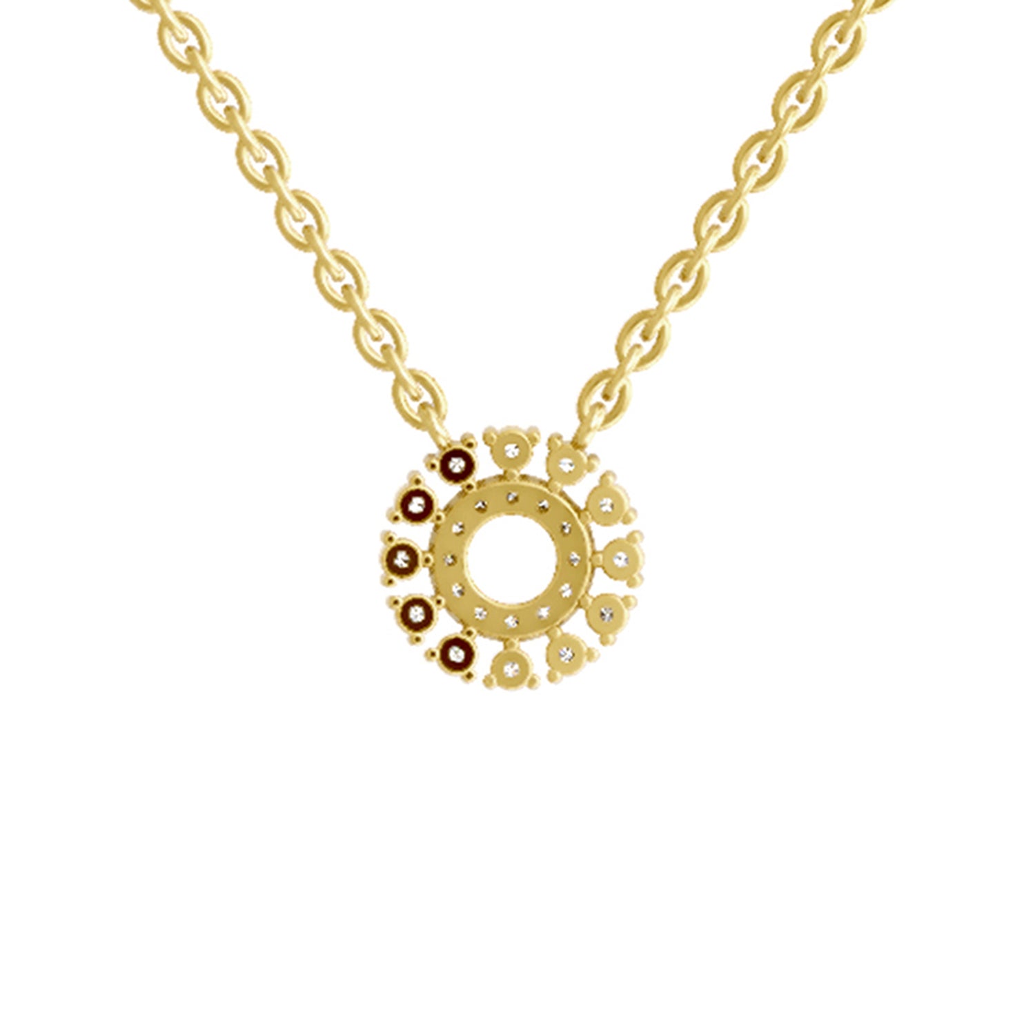 0.24 Carat Round Necklace | 14K Yellow Gold