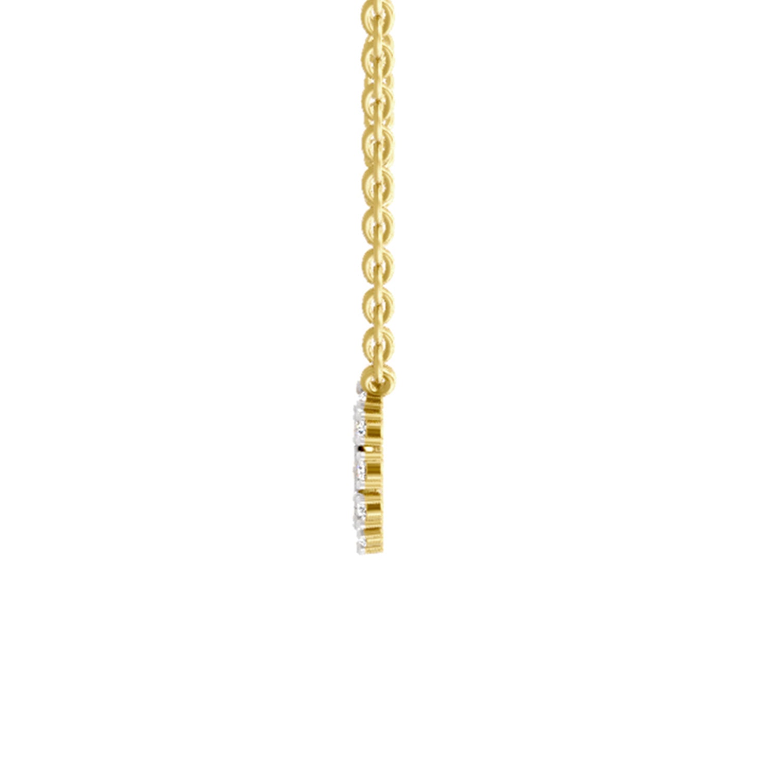 0.24 Carat Round Necklace | 14K Yellow Gold