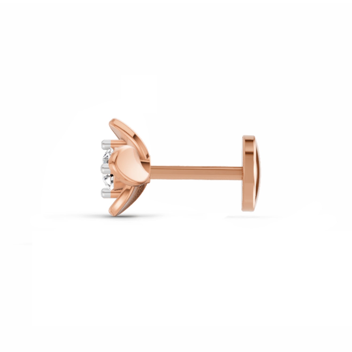 Solitaire Nosepin 0.13 Ct | 14Kt Rose Gold
