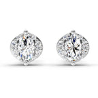 0.36 Ct Marquise Shape Diamond Stud Earrings | 14K Yellow Gold