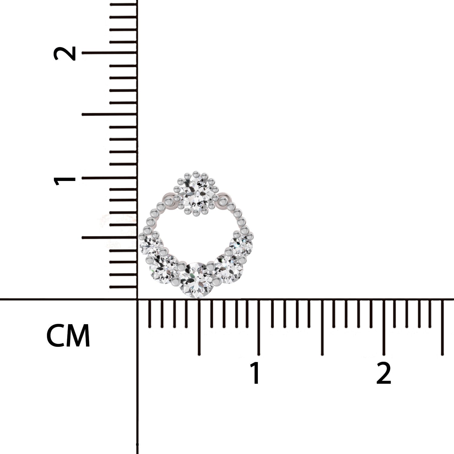 0.69 Ct Round Shape Diamond Stud Earrings | 14K Rose Gold