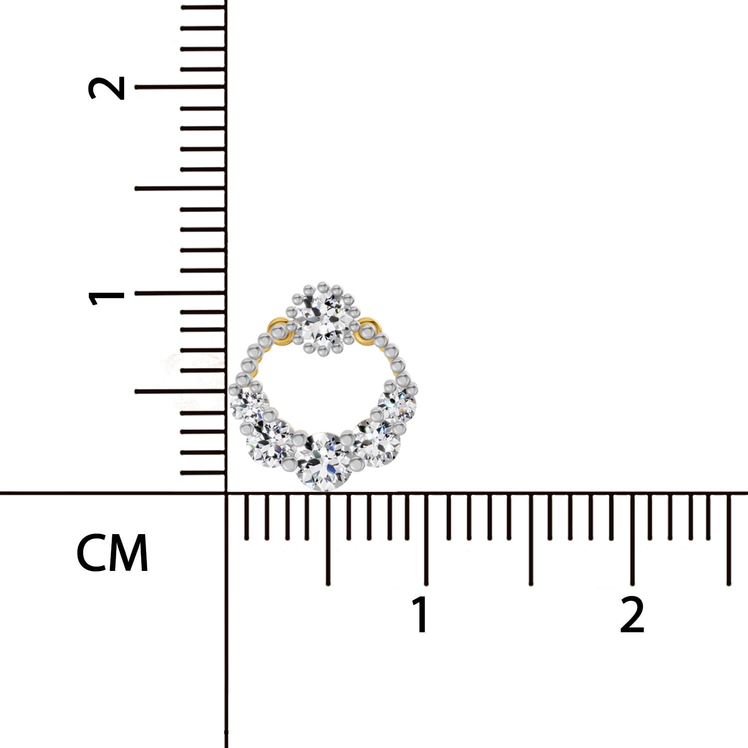 0.69 Ct Round Shape Diamond Stud Earrings | 14K Rose Gold