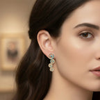 Sparkles Celestial Blue Cascade Diamond Earring
