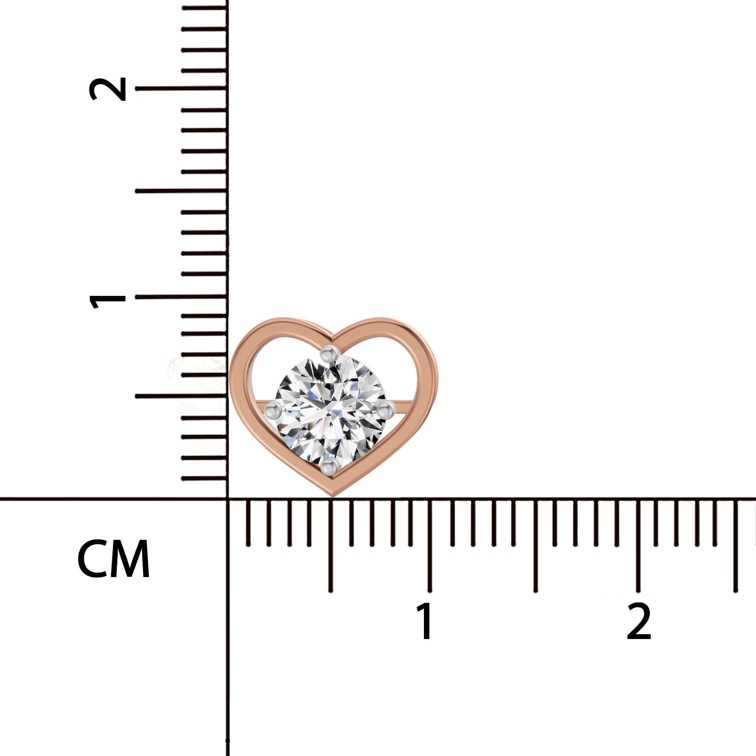 0.90 Ct Pear Shape 4 Prong Solitaire Diamond Stud Earrings | 14K Rose Gold