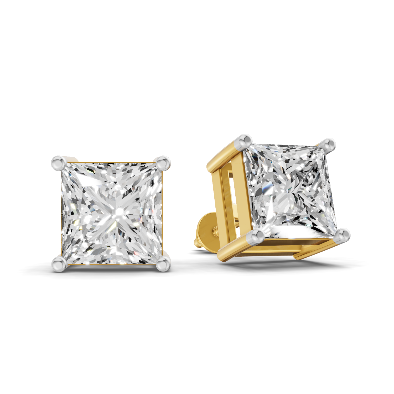 Sparkles Princess Cut Prowess Diamond Earring
