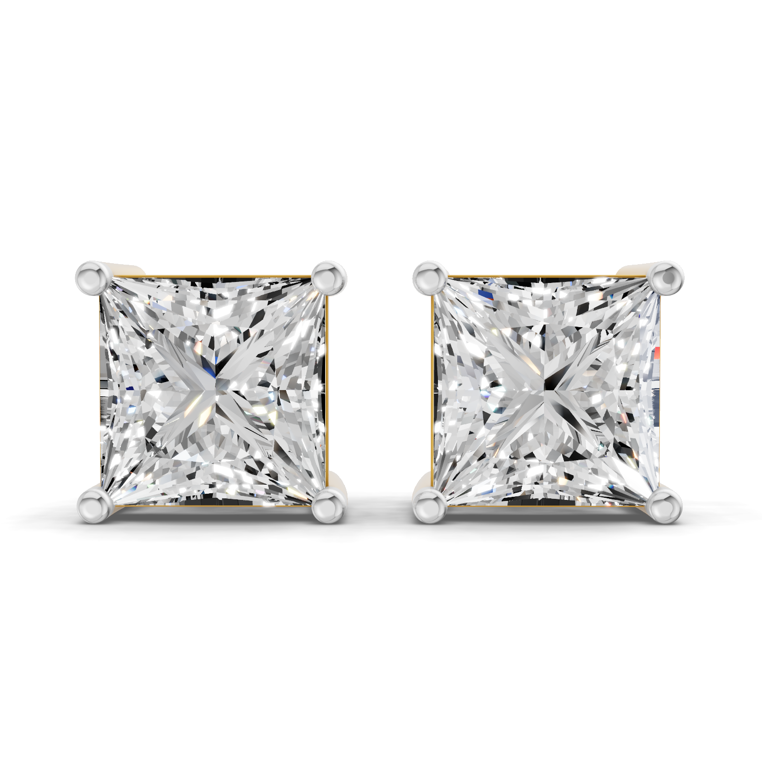 Sparkles Princess Cut Prowess Diamond Earring