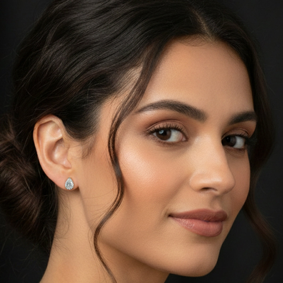Sparkles Pear Perfection Diamond Earring
