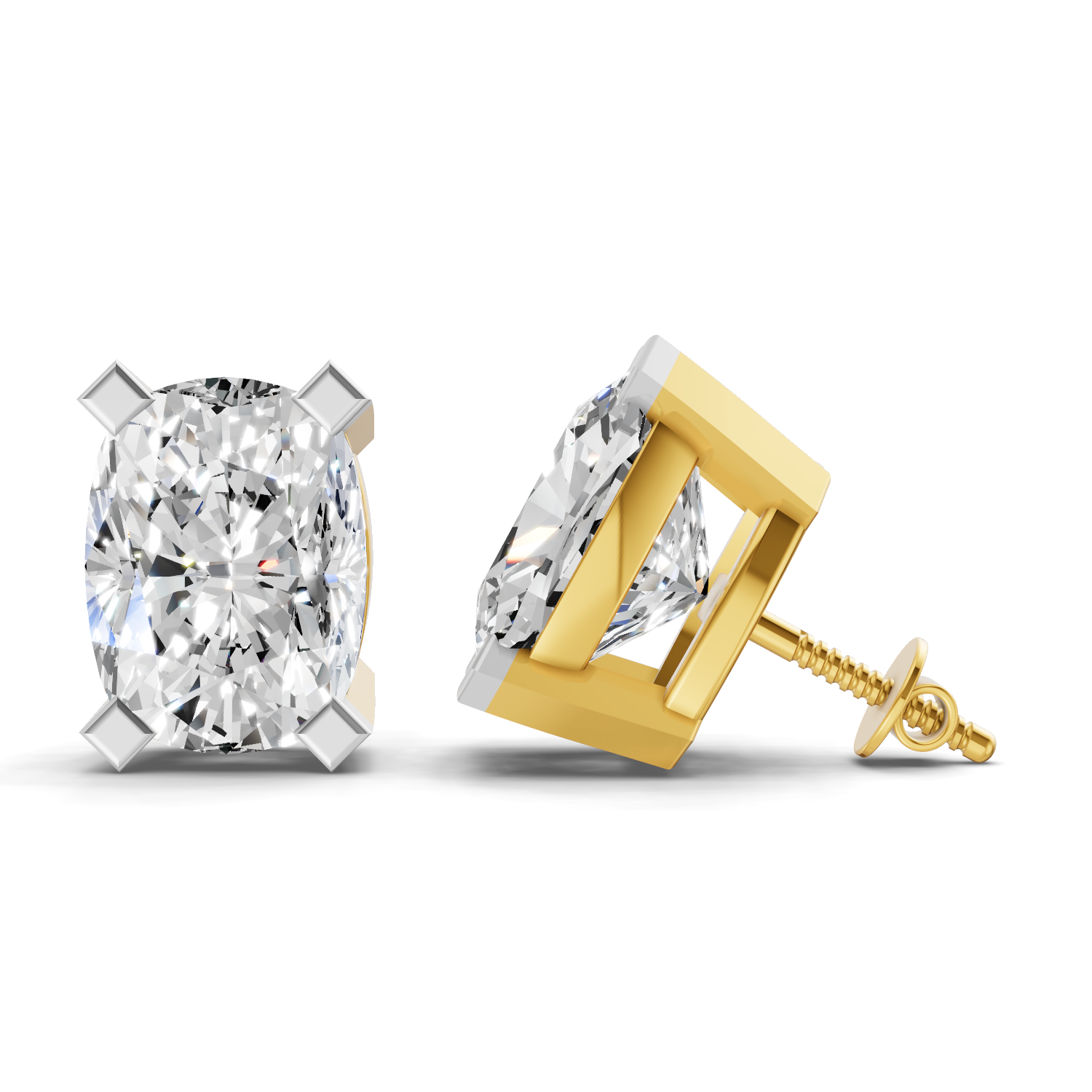 Sparkles Cushion Dazzle Diamond Earring