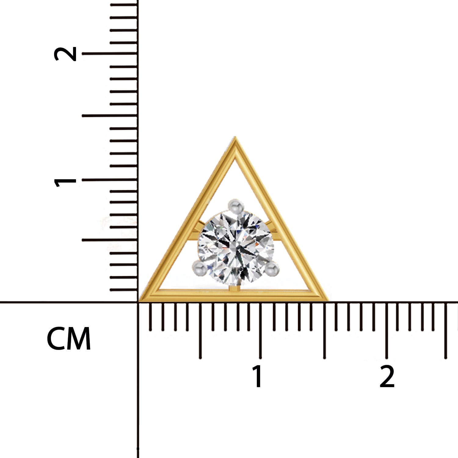 0.67 Ct  Round Shape Diamond Solitaire Stud Earrings | 14K Rose Gold