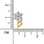 0.97 Ct  Round Shape Diamond Floral Stud Earrings | 14K Rose Gold