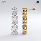 Arias by Lara Dutta Oval Diamond Linear Earring