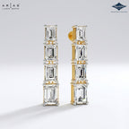 Arias by Lara Dutta Emerald-Cut Linear Earring