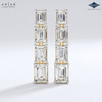 Arias by Lara Dutta Emerald-Cut Linear Earring