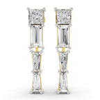 Sparkles Three Stone Drop Diamond Earring