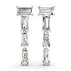 Sparkles Geometric Cascade Drop Diamond Earring