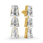 Sparkles Trilliant Cascade Drop Diamond Earring