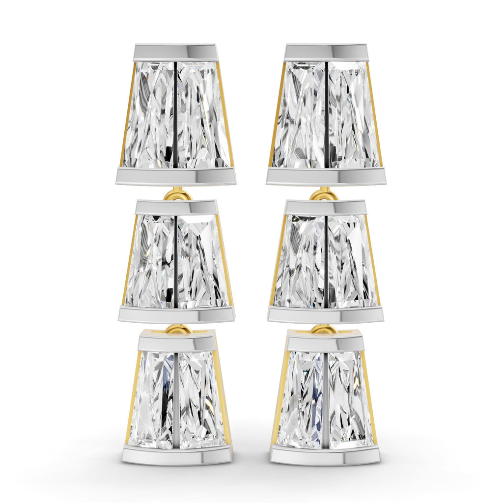 Sparkles Trilliant Cascade Drop Diamond Earring