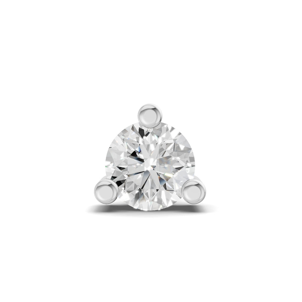 0.21 Carat Prime Cut Mens Stud Earrings | 14K Yellow Gold