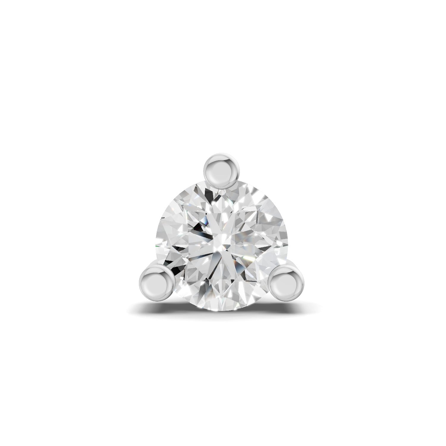 0.21 Carat Prime Cut Mens Stud Earrings | 14K Yellow Gold