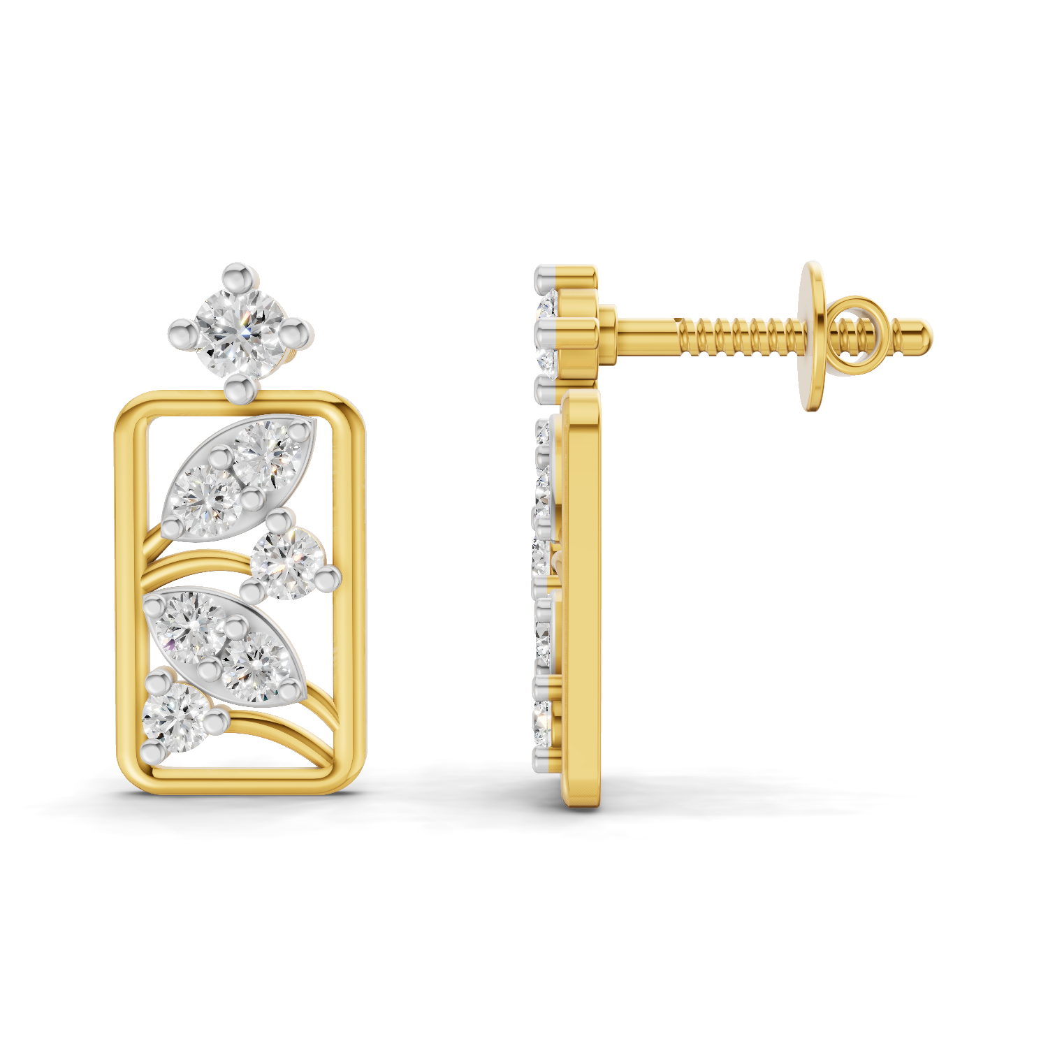 0.36 Carat Earrings | 14K Yellow Gold