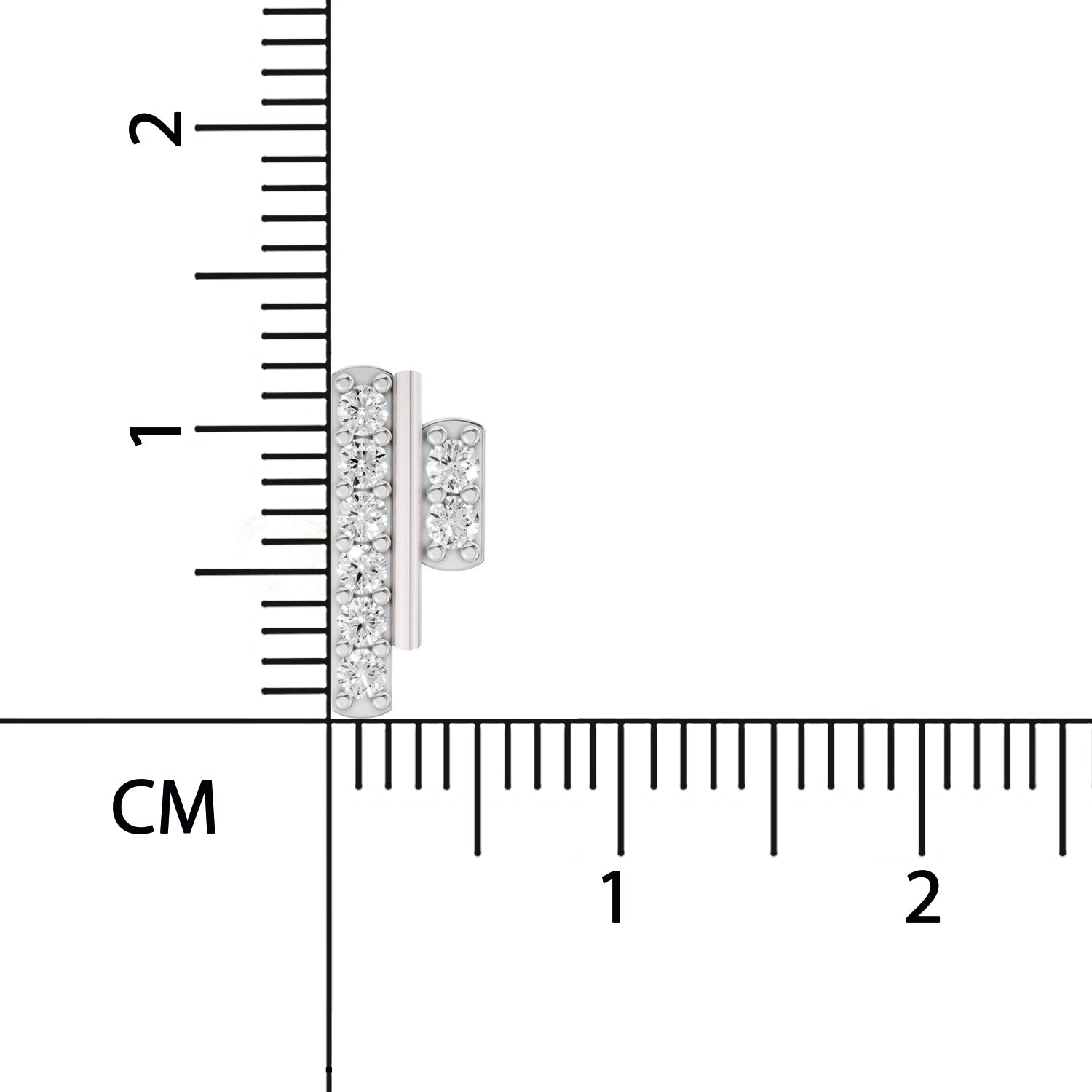 0.35 Carat Earrings for Women | 14K White Gold