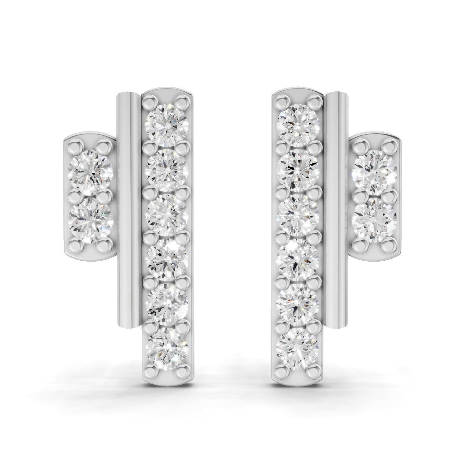 0.35 Carat Earrings for Women | 14K White Gold