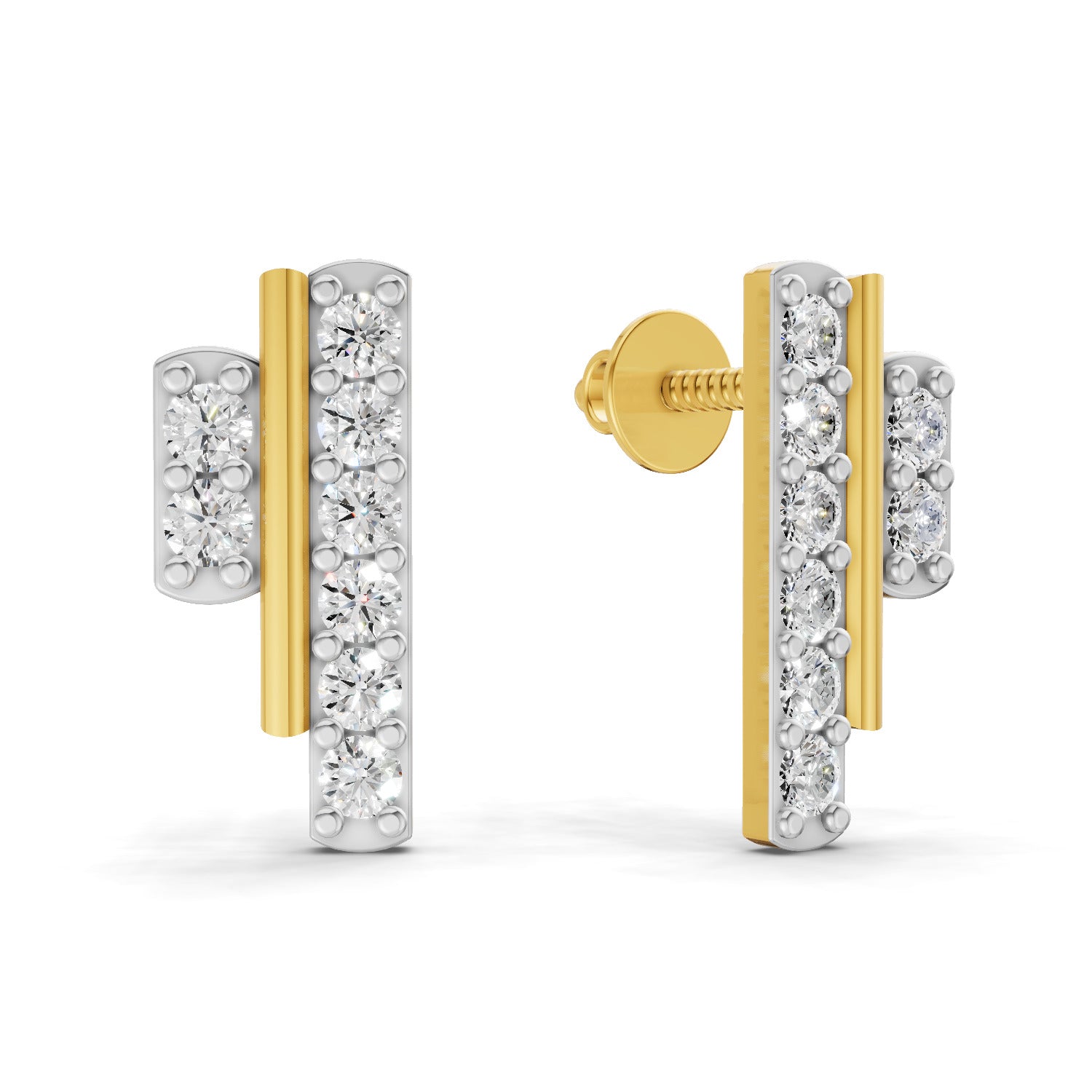 0.35 Carat Earrings for Women | 14K Yellow Gold