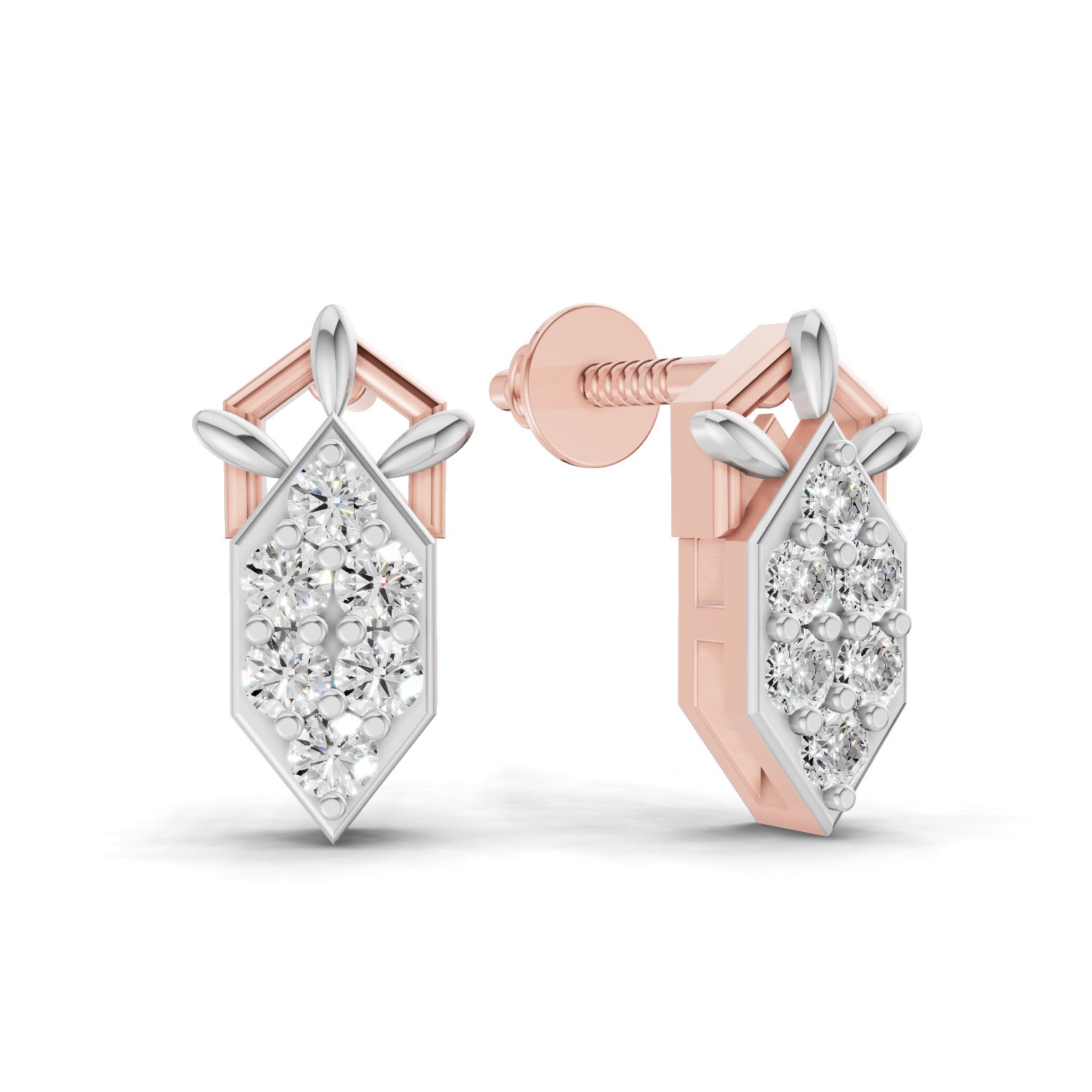 0.3 Carat Earrings for Women | 14K Rose Gold