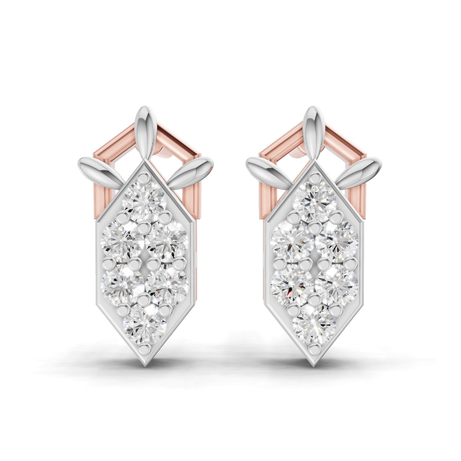0.3 Carat Earrings for Women | 14K Rose Gold