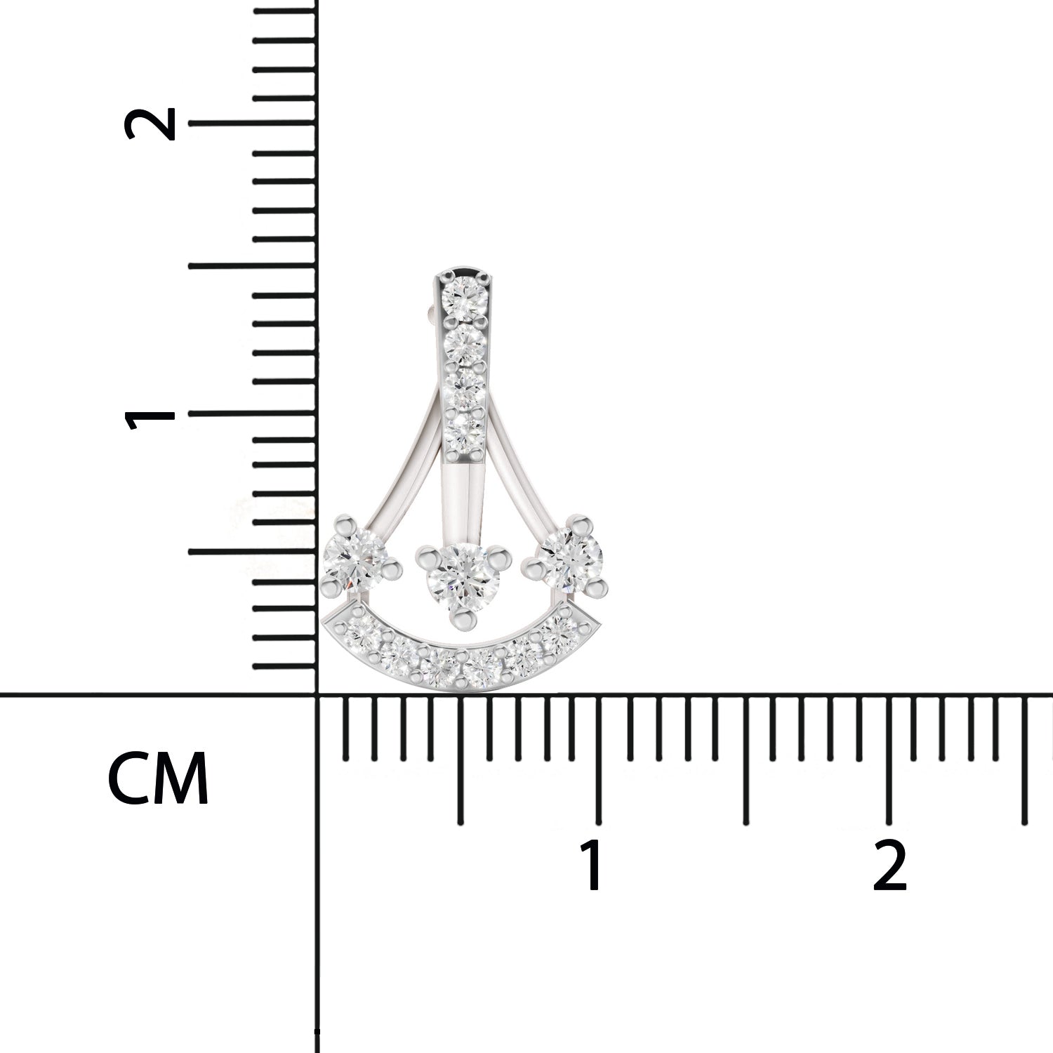 0.46 Carat Trinity Sparkle Earrings for Women | 14K White Gold