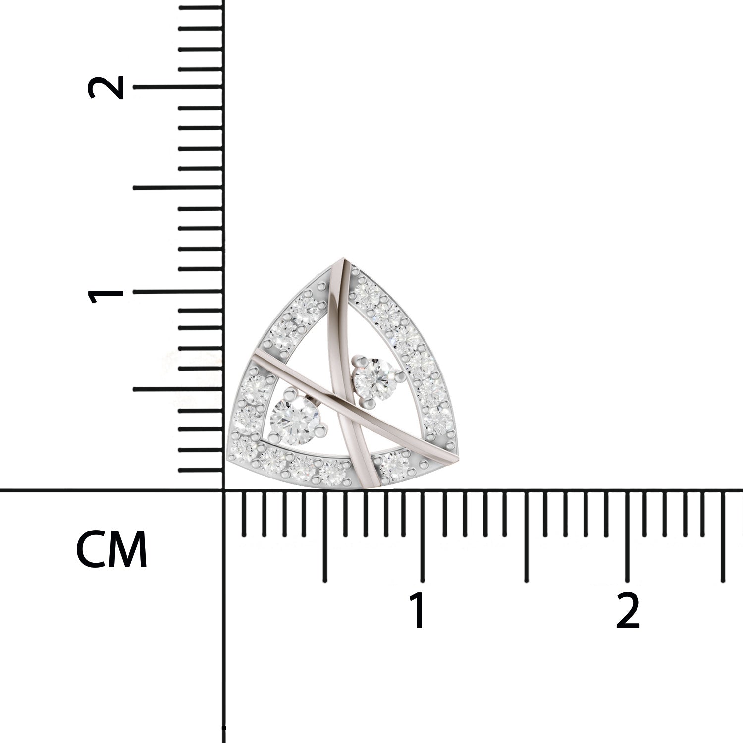 0.45 Carat Facetra Earrings for Women | 14K White Gold