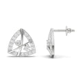 0.45 Carat Facetra Earrings for Women | 14K White Gold
