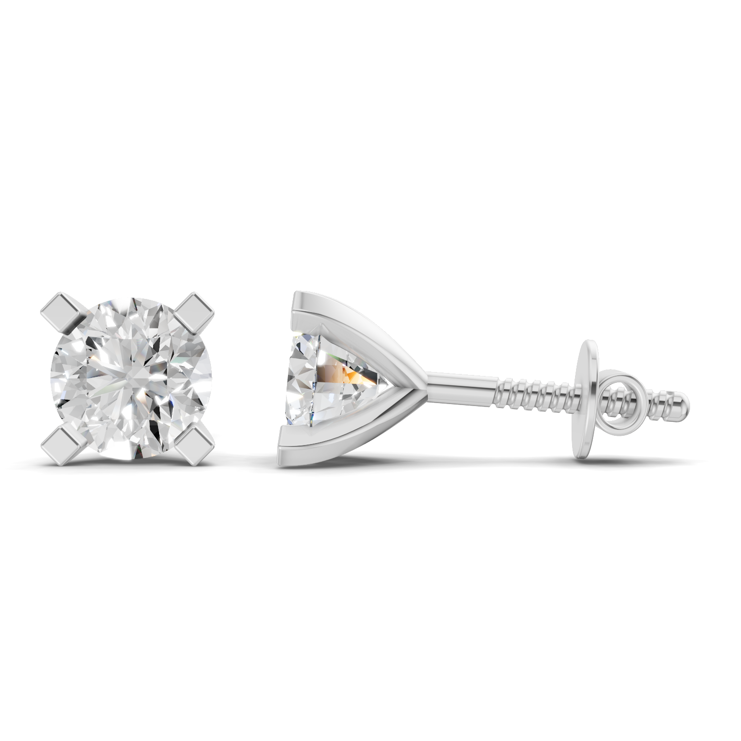 0.19 Carat Timeless Brilliance Studs Earrings | 14K White Gold