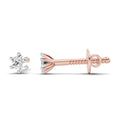 0.09 Carat Nova Gleam Diamond Earrings for Women | 14K Rose Gold
